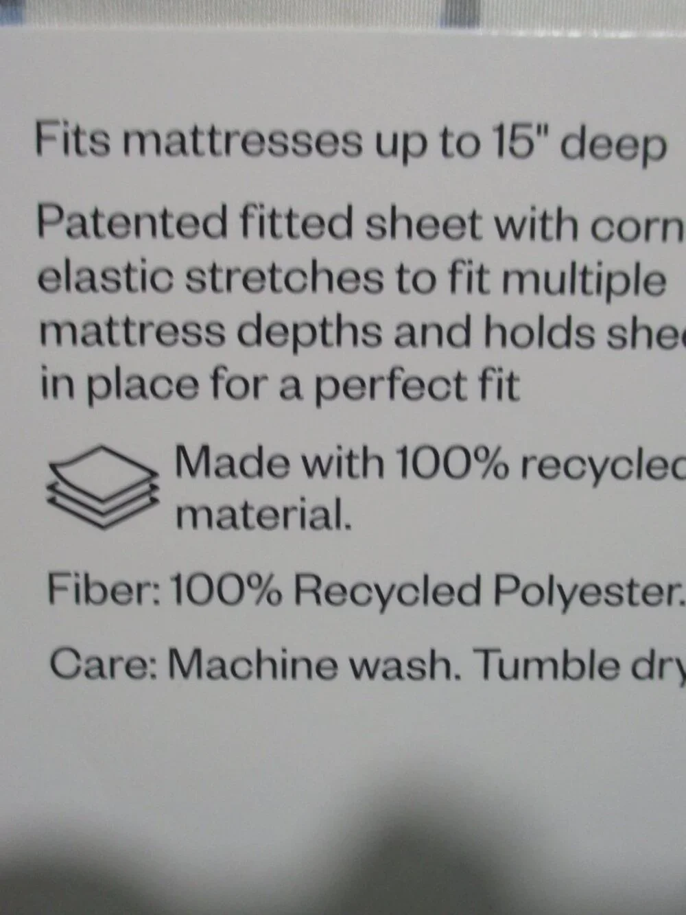 Room Essentials Twin/Twin XL Sheet Set Microfiber White, Blue lines